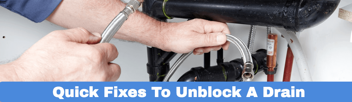 quick fixes to unblock a drain