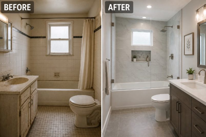 Repair VS replace bathroom