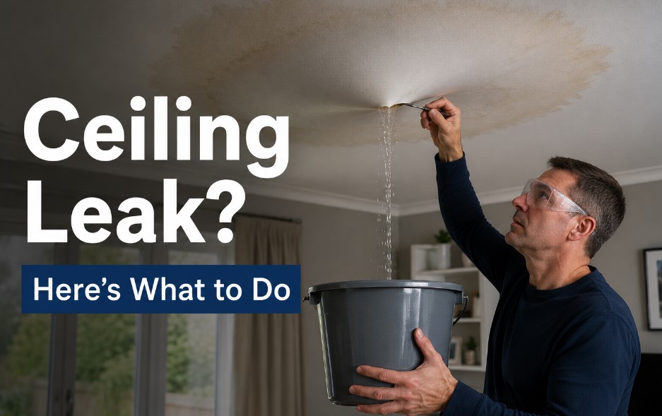 Water Leaking Through Ceiling? Here is what to do
