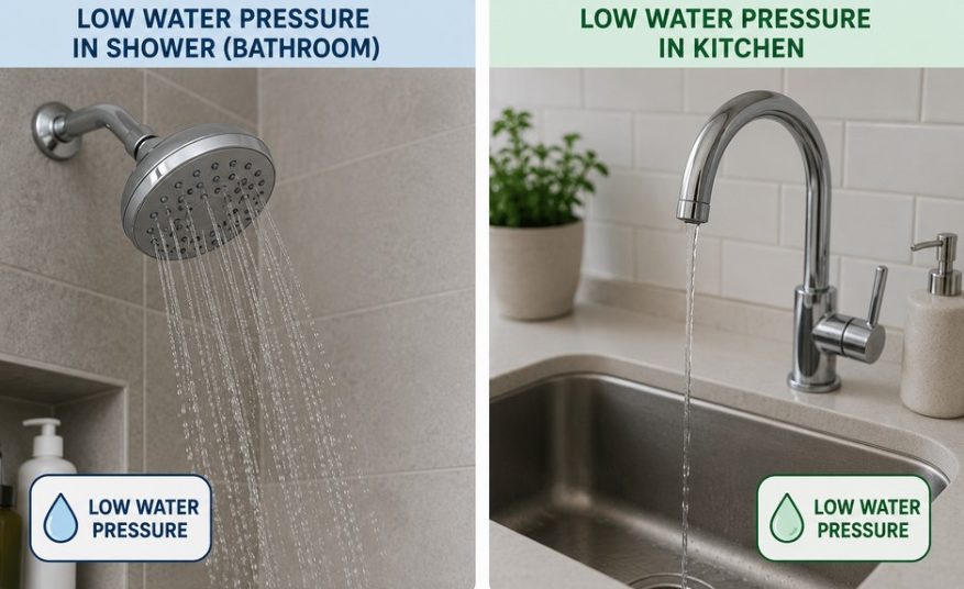 low water pressure