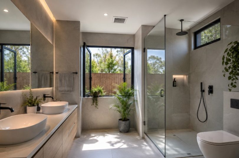 properly ventilated bathroom