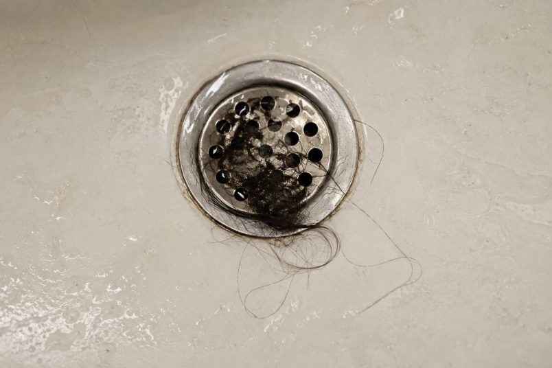 hair blocks shower drains