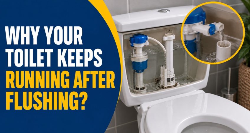 Why your toilet keeps running after flushing